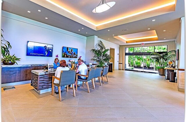 view of reception area