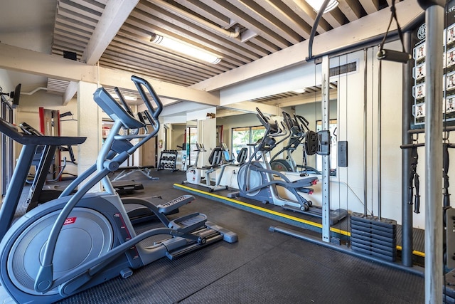 view of gym