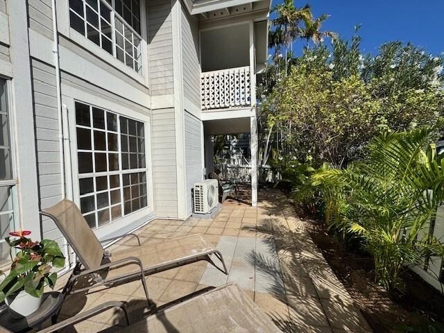 160 Keonekai Rd Unit 9-102, Kihei, HI 96753 - view of patio with ac unit
