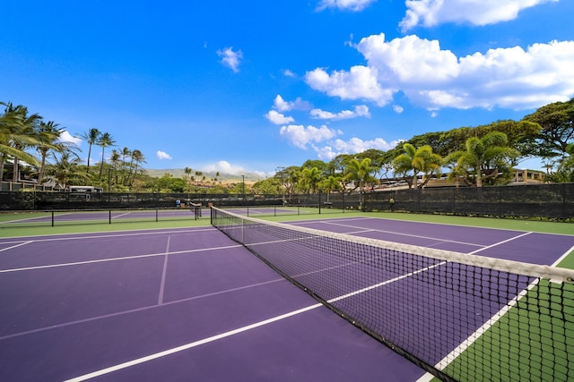 view of tennis court