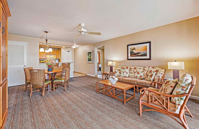 4327 Lower Honoapiilani Rd Unit 1002B, Lahaina, HI 96761 - living room with carpet floors, ceiling fan, and baseboards