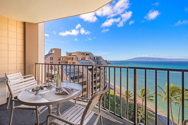 4327 Lower Honoapiilani Rd Unit 1002B, Lahaina, HI 96761 - balcony featuring a water view