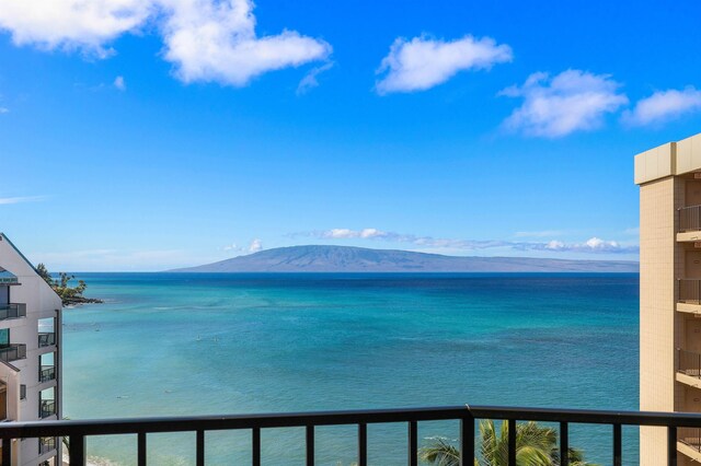 4327 Lower Honoapiilani Rd Unit 1002B, Lahaina, HI 96761 - water view with a mountainous background