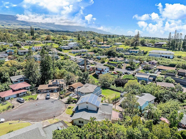 bird's eye view with a residential view