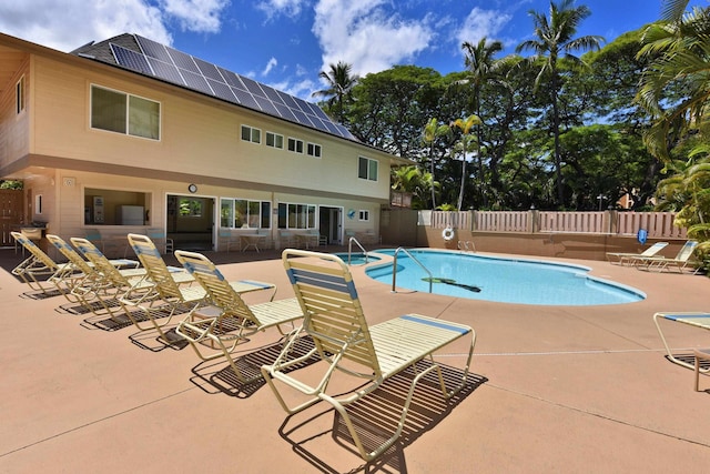 view of pool with a patio area