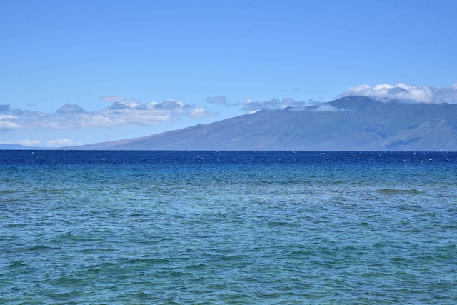 property view of water with a mountain view