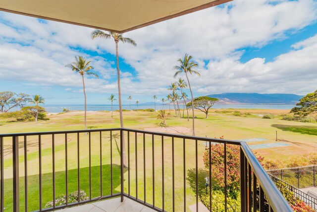 water view featuring a beach view