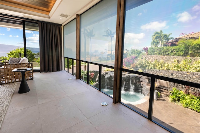 view of sunroom / solarium