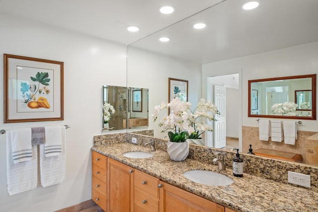 bathroom with vanity