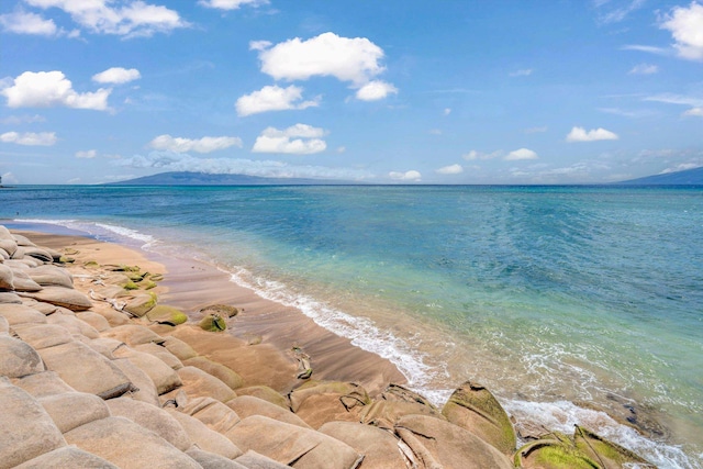 water view featuring local beach