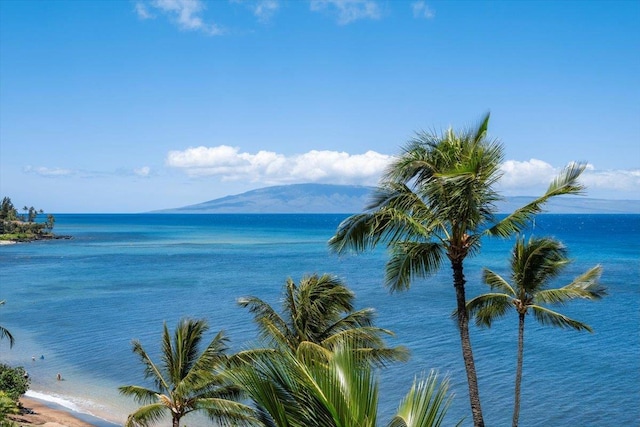 4327 Lower Honoapiilani Rd Unit 802, Lahaina, HI 96761 - water view with a mountain backdrop