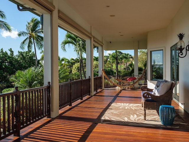 view of sunroom / solarium