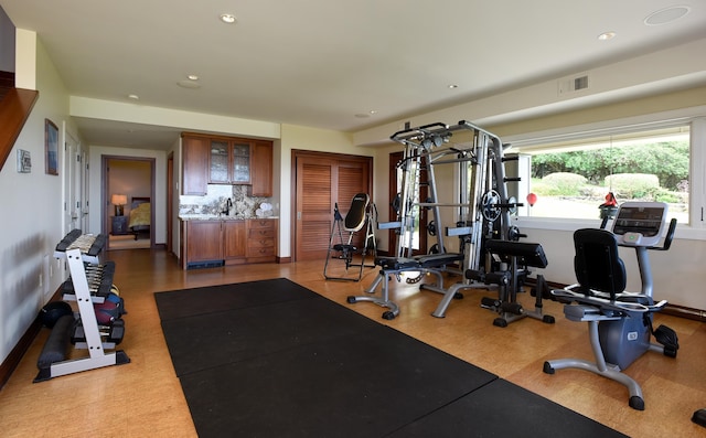 view of workout room