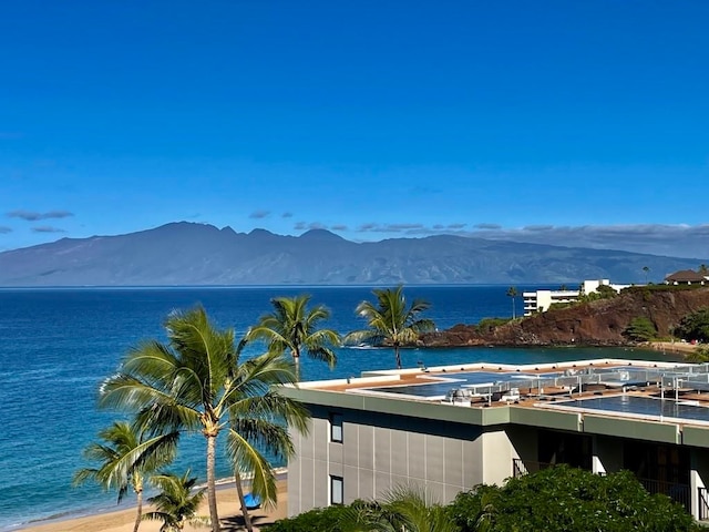 property view of water with a mountain view