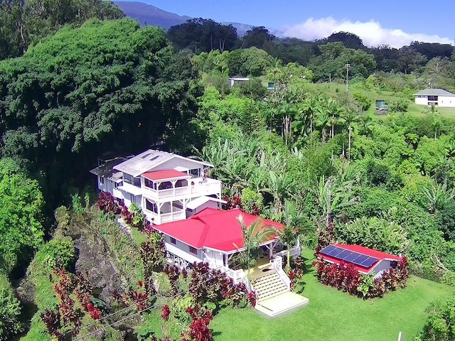 979 Hana Hwy, Hana, HI 96713 - view from above of property featuring a forest