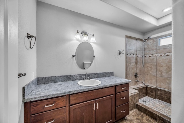 207 Kahana Ridge Dr Unit 132, Lahaina, HI 96761 - full bathroom featuring tiled shower and vanity