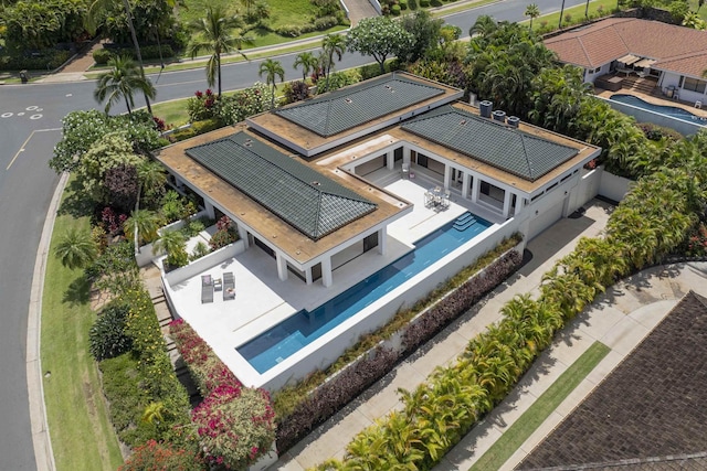 view from above of property
