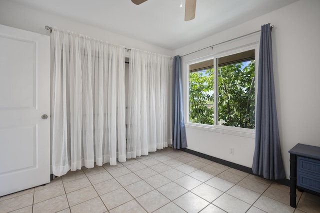 7 Kaiau Pl Unit 6, Kihei, HI 96753 - unfurnished room with a ceiling fan and light tile patterned flooring
