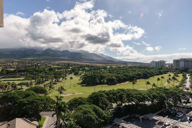 50 Nohea Kai Dr Unit 2-1106, Lahaina, HI 96761 - mountain view featuring a golf course