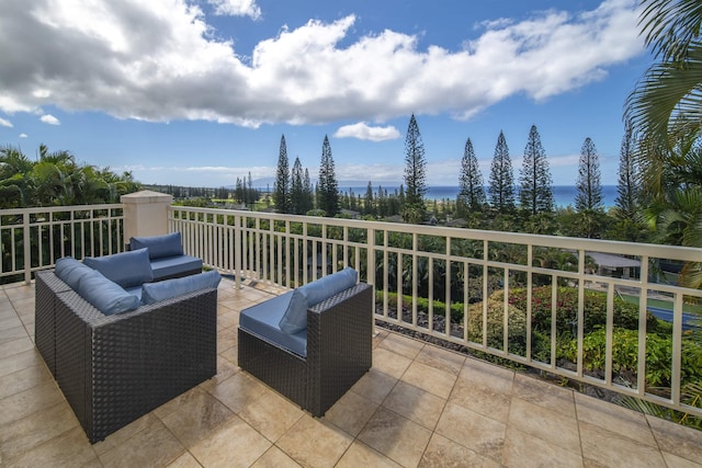 balcony with an outdoor living space