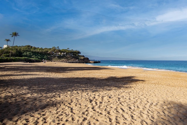 water view with a beach view