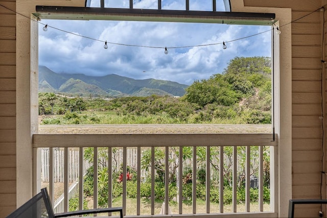 view of mountain feature