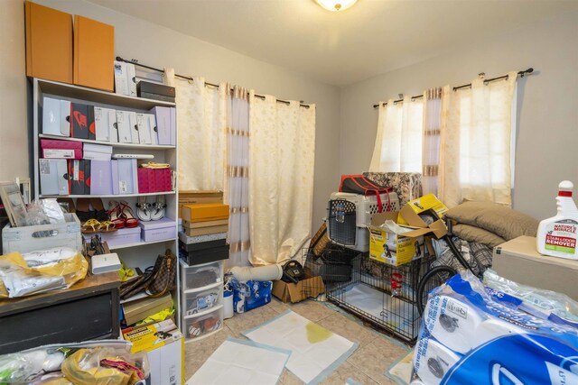 view of storage room