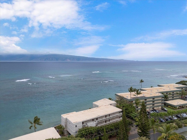 property view of water with a mountain view