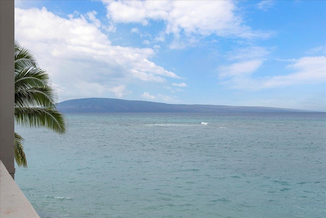 property view of water with a mountain view