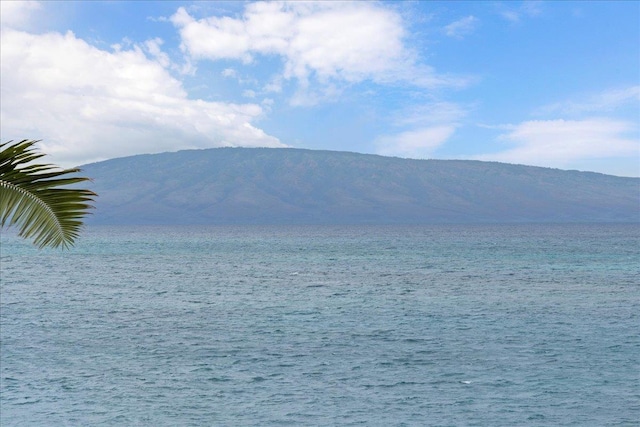 property view of water with a mountain view