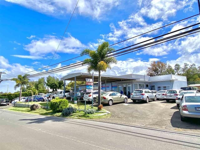 view of parking / parking lot