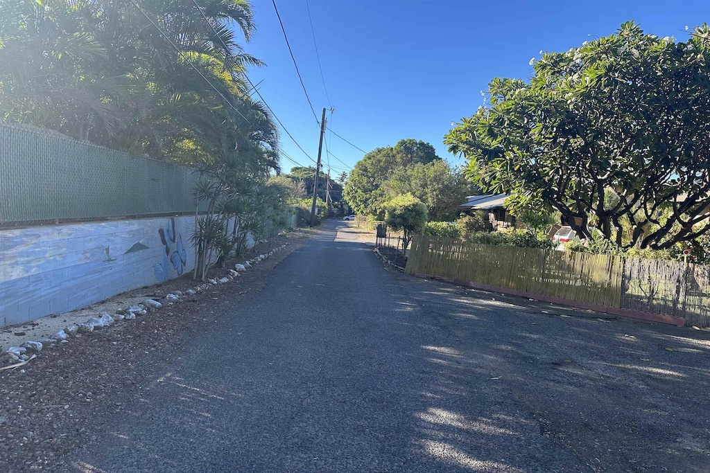 view of road