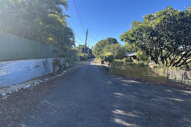 view of road