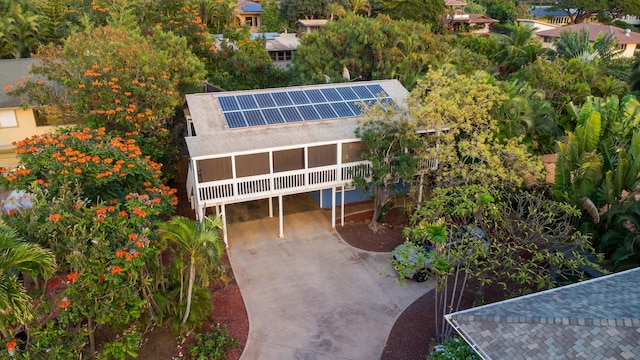 birds eye view of property