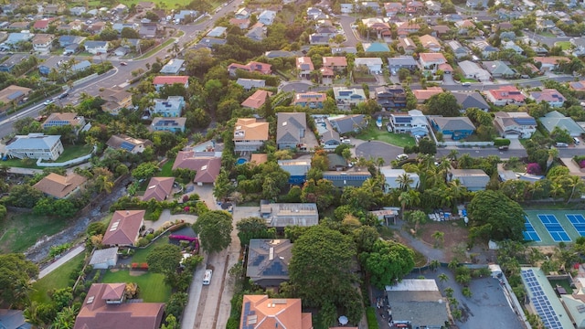 drone / aerial view with a residential view