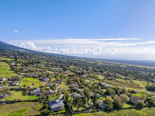 drone / aerial view with a residential view