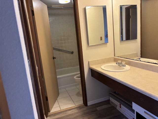 1000 Kam V Hwy Unit 320B, Kaunakakai, HI 96748 - bathroom with toilet, vanity, tile patterned floors, and  shower combination