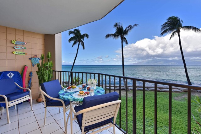 4327 Lower Honoapiilani Rd Unit 207B, Lahaina, HI 96761 - balcony with a water view