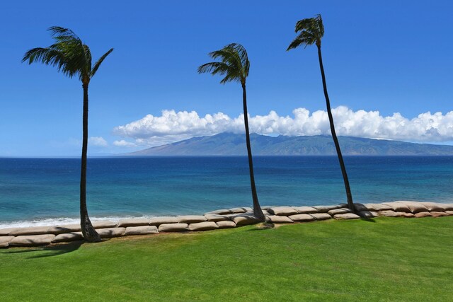 4327 Lower Honoapiilani Rd Unit 207B, Lahaina, HI 96761 - property view of water featuring a mountain view