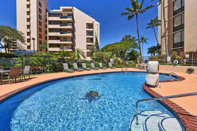 4327 Lower Honoapiilani Rd Unit 207B, Lahaina, HI 96761 - view of pool featuring a patio area