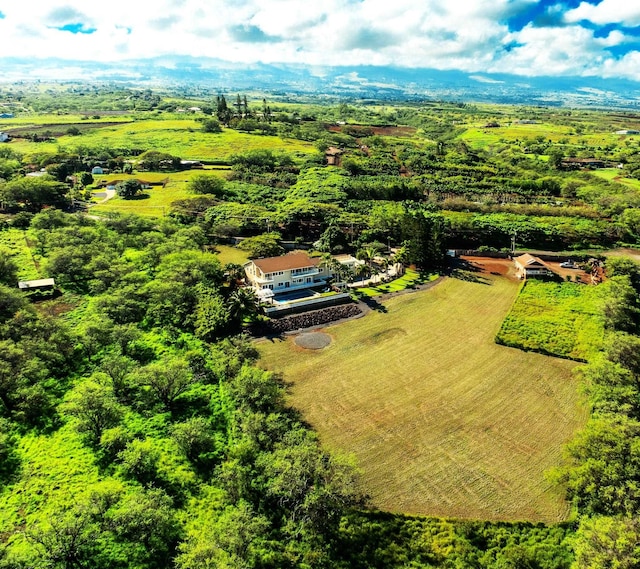 drone / aerial view featuring a rural view