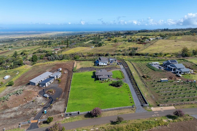 drone / aerial view featuring a rural view