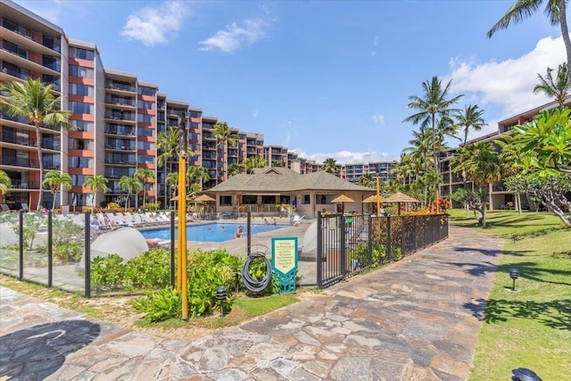3445 Lower Honoapiilani Rd Unit 204, Lahaina, HI 96761 - community pool with fence
