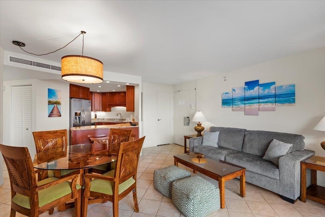 3445 Lower Honoapiilani Rd Unit 204, Lahaina, HI 96761 - living room with light tile patterned floors
