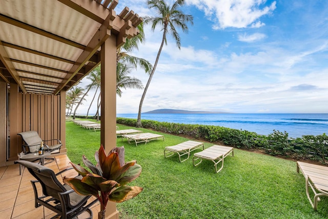 110 Kaanapali Shores Pl Unit 109, Lahaina, HI 96761 - view of grassy yard with a water view