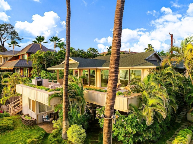 2274 S Kihei Rd, Kihei, HI 96753 - back of house featuring a patio area, roof with shingles, and a metal roof
