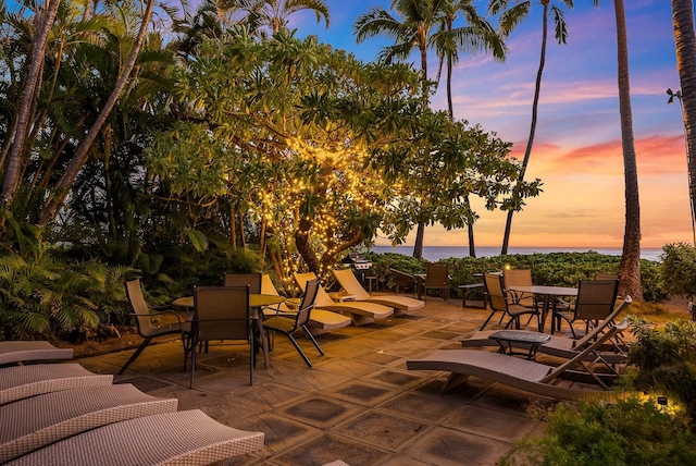 2274 S Kihei Rd, Kihei, HI 96753 - view of patio / terrace featuring outdoor dining area and a water view