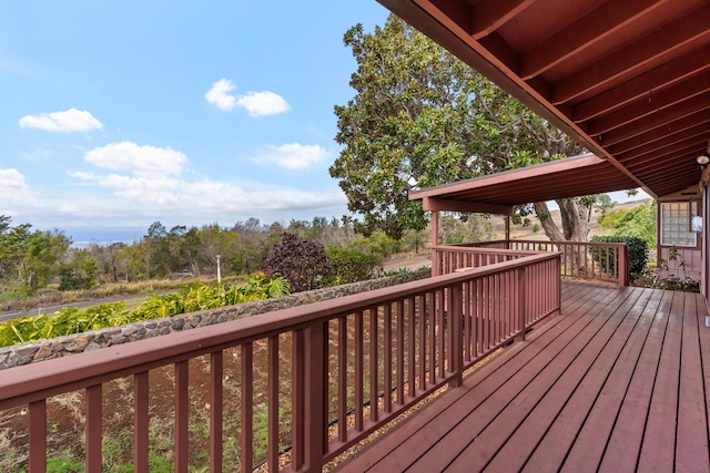 view of wooden terrace