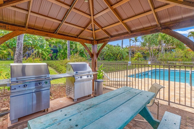 3788 Lower Honoapiilani Rd Unit D101, Lahaina, HI 96761 - view of patio / terrace featuring a grill and a gazebo