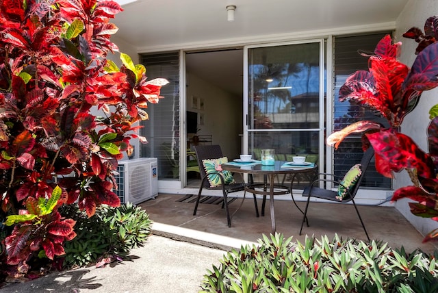 view of patio / terrace featuring cooling unit